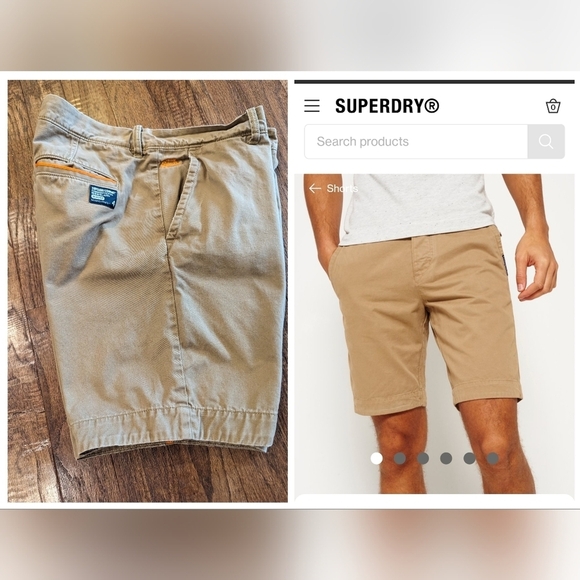 Superdry men's Chino Shorts size 40, 9" inseam - Picture 14 of 14